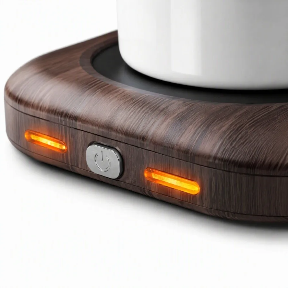 Auto Shut Off Coffee Mug Warmer Timer Function Thermostat Coaster Desk Cup Heater 3 Temperature Setting Cup Heating Pad Desk Use