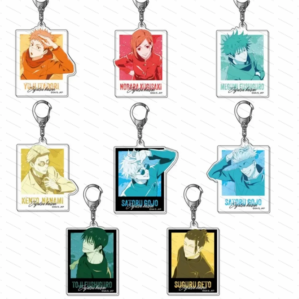 

Anime Jujutsu Kaisen Acrylic keychain as a gift for friends, a desktop decoration Schoolbag pendant Fan gift 6CM