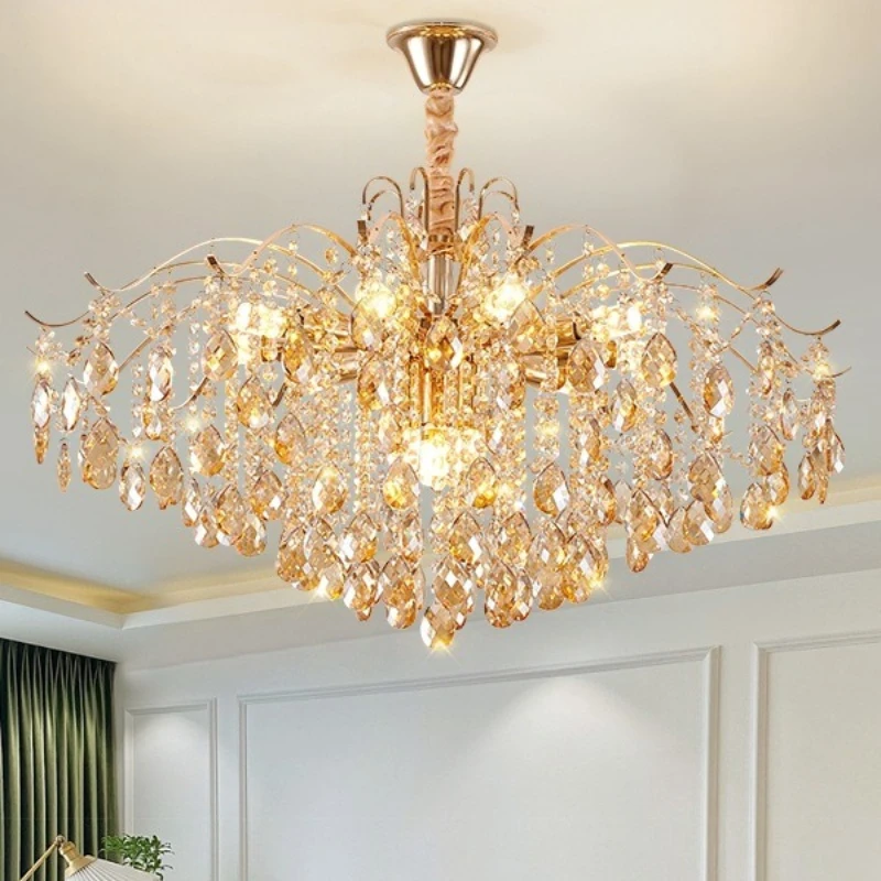

Modern Luxury Crystal Ceiling Chandelier For Living Room dining room Bedroom Ceiling Lamp LED Lights home appliance AC85-260V
