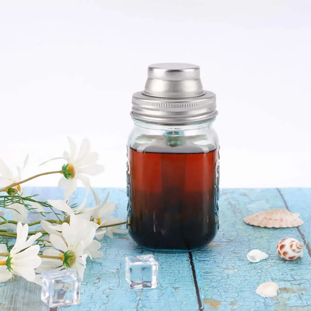 

Stainless Steel Cocktail Lid Cap For Spice Flour Dispenser Bbq Accessories Home Bar Tools Kitchen Barware Jar Shaker Lid