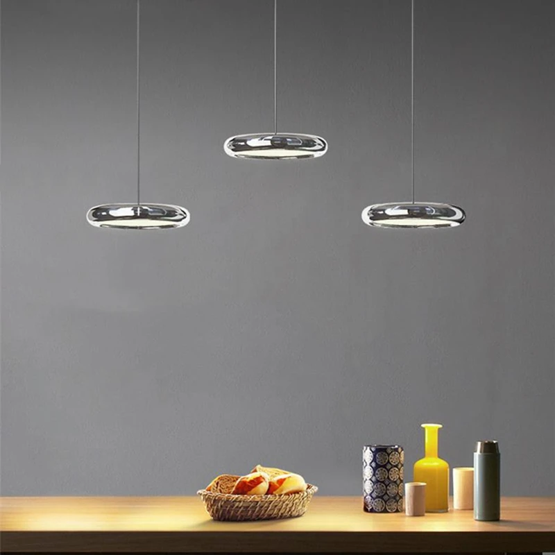 Imagem -06 - Nordic Única Cabeça de Jantar Lustre Teto para Barra Sala Estar Cozinha Pingente Lâmpada Alumínio Hanglamp Led Luminárias