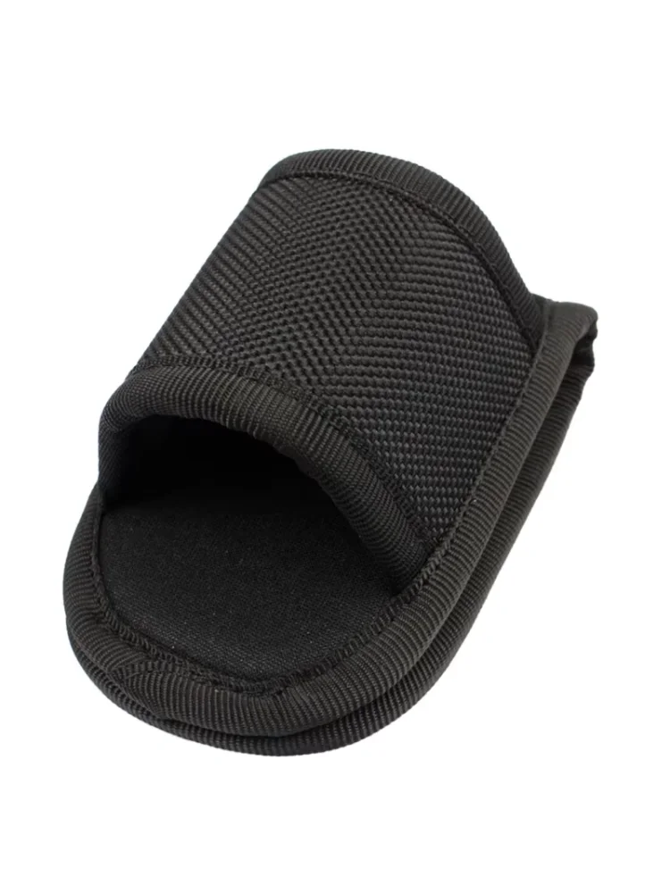 Nylon Weave PU Leather Flashlight Pouch Holster Duty Belt Open Top D Cell Compact Light Holders for D Cell Flashlight