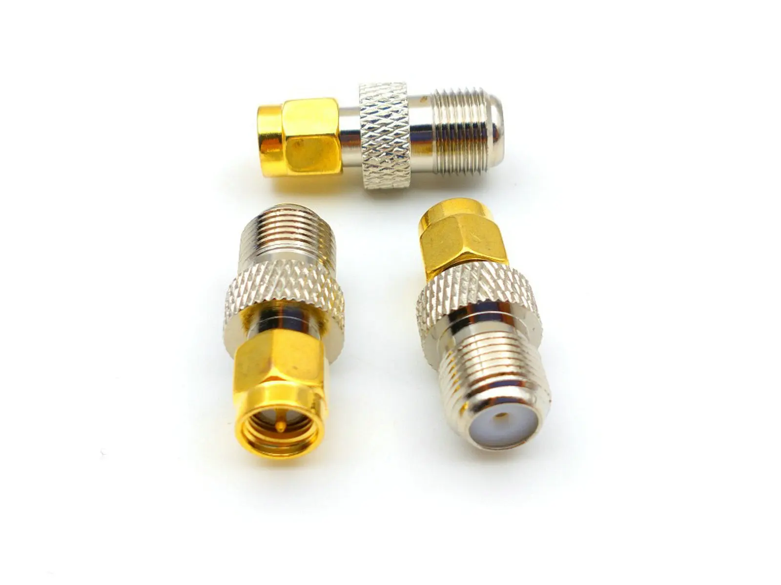 20PCS/50PCS  F Type Female Jack to SMA male plug RF coaxial adapter