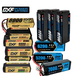 DXF-Batterie Lipo 2S 3S 6S, Bullet 5mm, 7.6V, 14.8V, 15.2V, 22.2 mAh, 10000mAh, 9200mAh, 8400mAh, 8000mAh, 7200mAh, 6600mAh, 6200mAh, 5200mAh