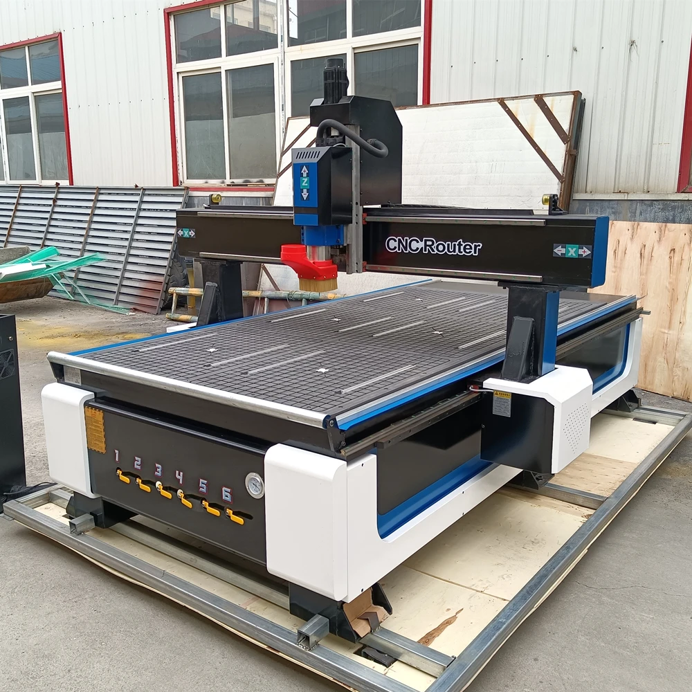 Mach3 Control Artcam Type3 Software G Code آلة قطع الخشب 1325 4 * 8Ft CNC Router لألومنيوم الرخام