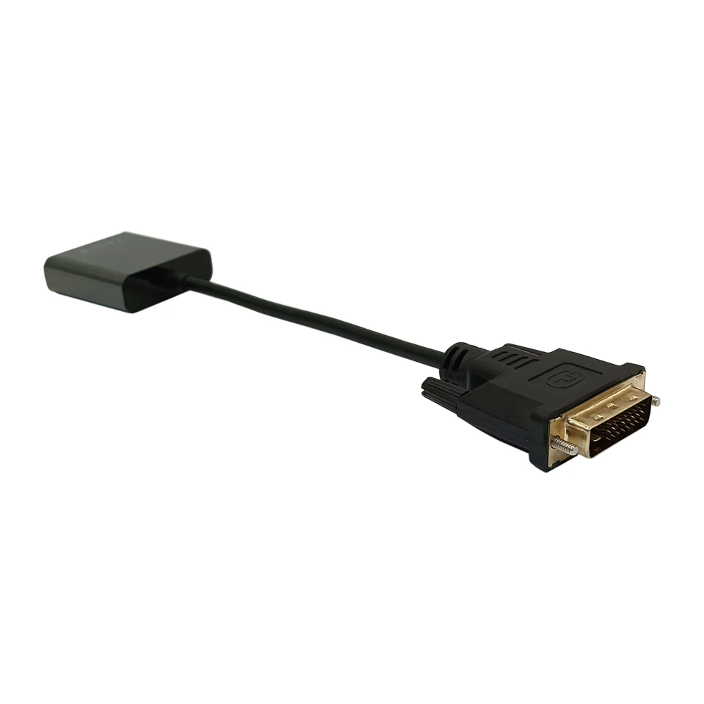 10 Buah Kabel Adaptor DVI 24 + 1 25 Pin DVI-VGA Konverter Video Pria Wanita Adaptor DVI Ke VGA Serbaguna untuk Proyektor Komputer HD-