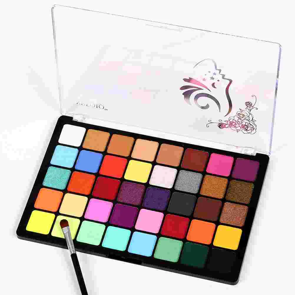 Palette de Peinture pour le Visage et le Corps Soluble dans l'Eau, Kit de Maquillage à Base Humaine, Pigment de Clown Professionnel, Poudre pour Enfant