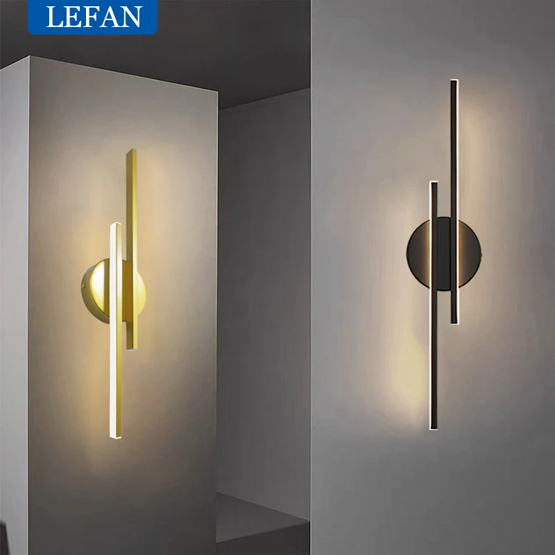 Simple Nordic LED Wall Light - Acrylic Indoor Decorative Lamp for Bedroom Bedside, Living Room Background & Home Decor