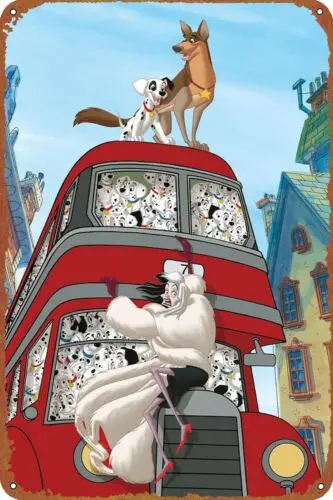 101 Dalmatians II: Patch‘s London Adventure Metal Poster Tin Sign Wall Decor