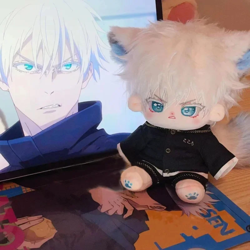 Anime Gintama Sakata Gintoki Soft Plush Change Clothes Dolls Cartoon Gintama Sakata Gintoki Cosplaies Stuffed Plush Cotton Doll