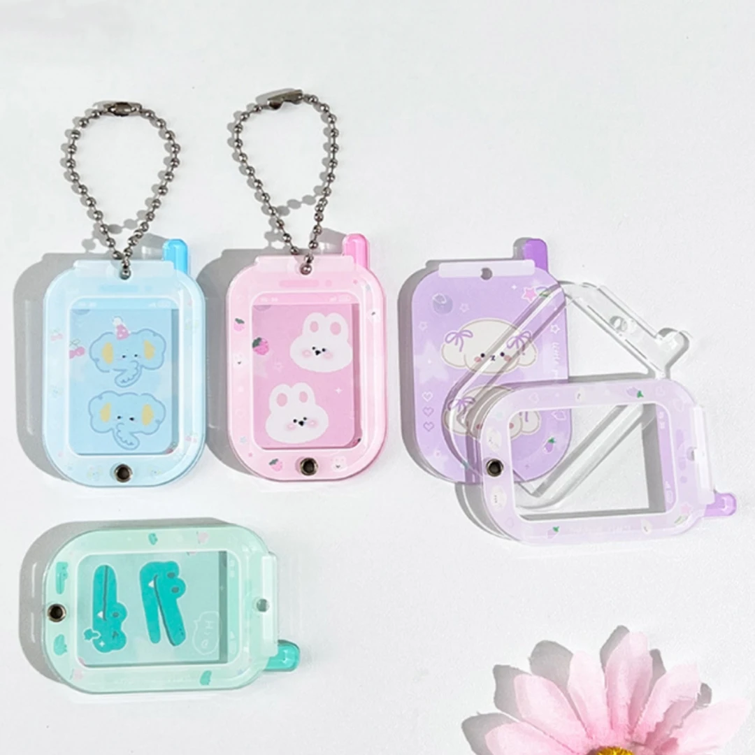 Tashanger sleutelhanger Betaalbare acryl fotolijst sleutelhanger Acryl fotolijst sleutelhanger Lichtgewicht voor portemonnees Tassen