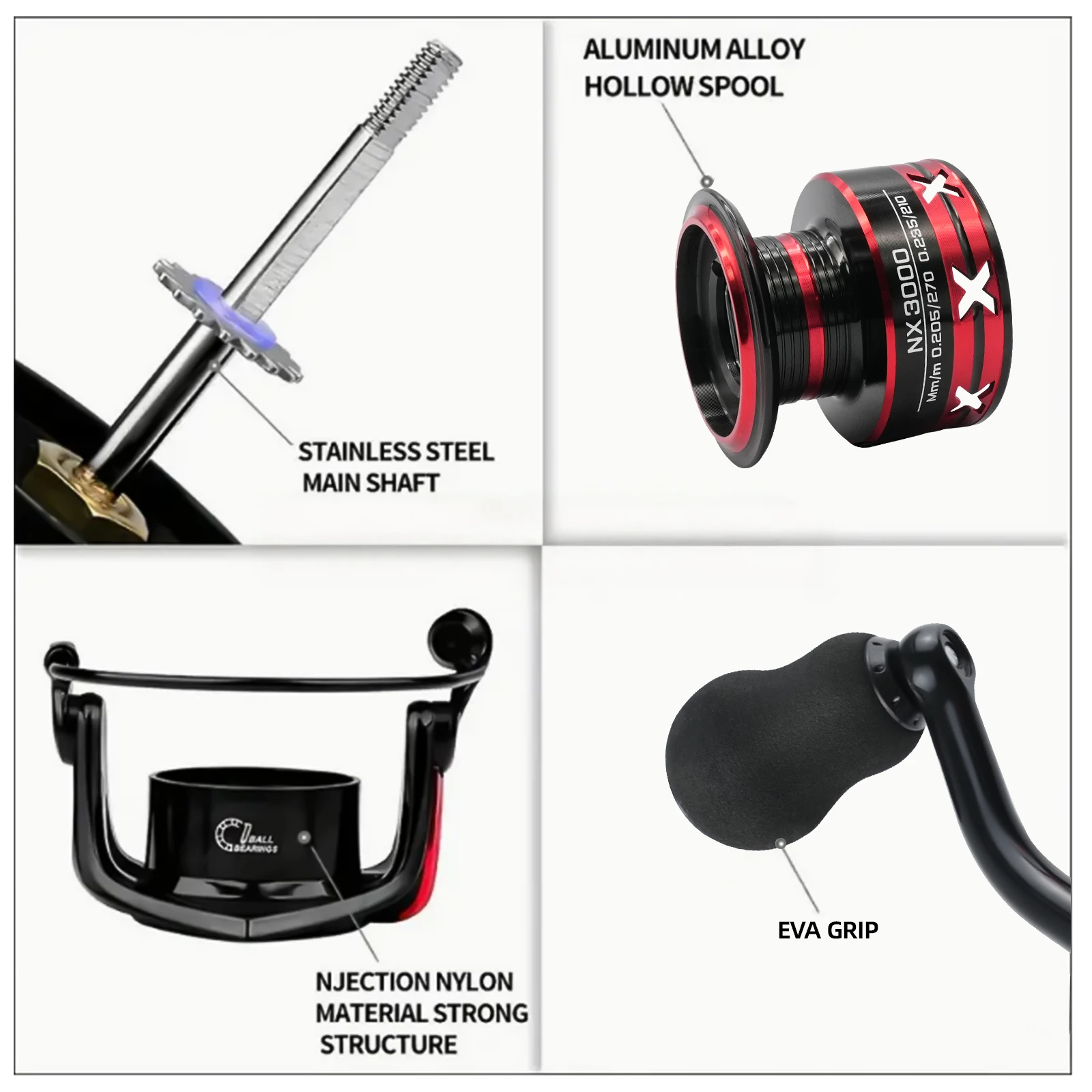Professional Ultra Light 1000~7000 5.2:1 Gear Ratio,26LB Max Drag CNC Metal Spool Spinning Fishing Reel For Freshwater Saltwater gallery 3