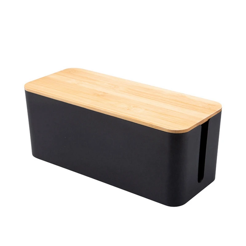 AA94-Cable Storage Box Power Socket Organizer Cable Tidy Storage Box Network Line Storage Bin Wire Management