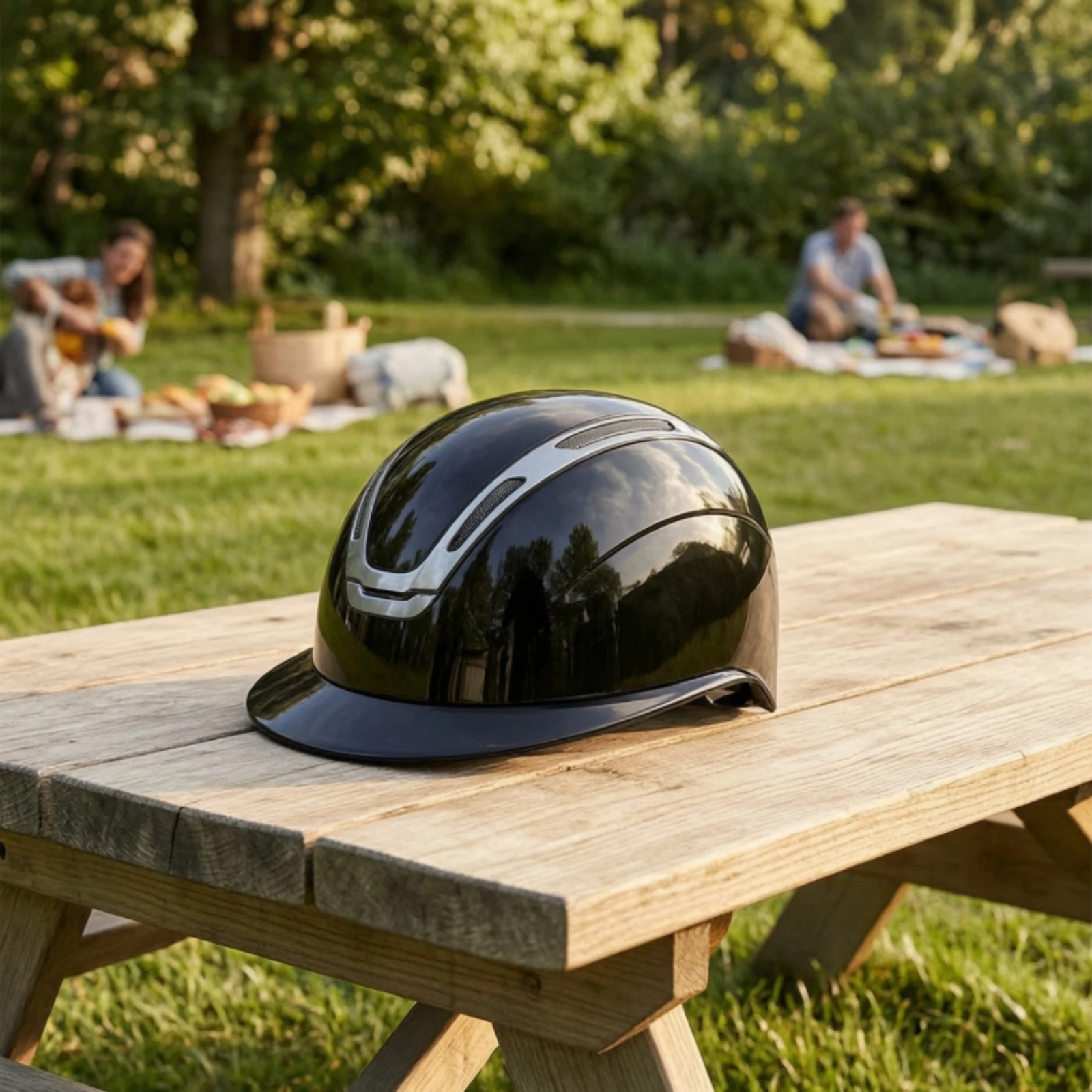 Equestrian Helmet with Visor Impact-Resistant Riding Helmet with Visor Gender-Neutral Ventilated for Equestrians