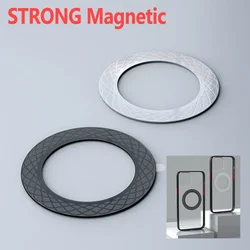 Strong Magnetic Metal Plate Universal Pad Sticker Mount Magnet Stand For IPhone13 14 15 Series Wireless Charger Car Phone Holder