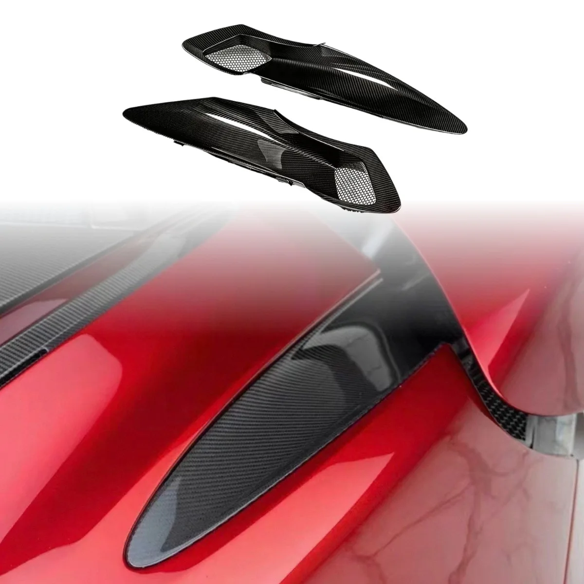 For 2017-2022 McLaren 720S upgrade original dry carbon fiber rear intake trend