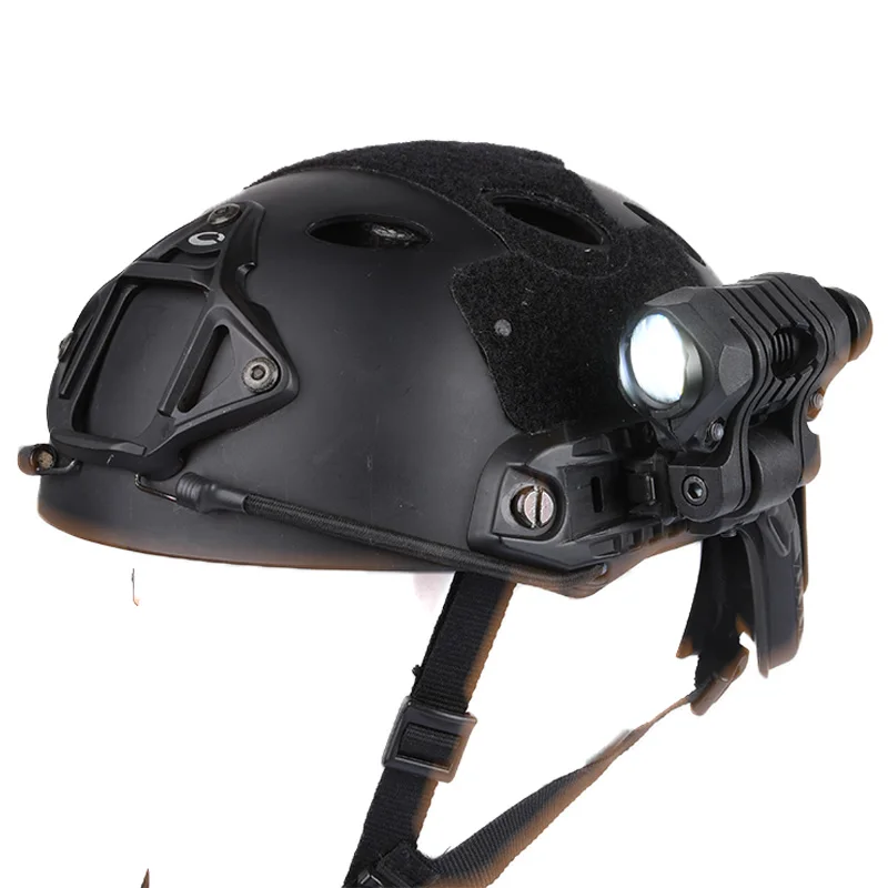 WADSN-Lámpara de casco momentáneo táctico AIrsoft, estroboscópico, luz de explorador blanco, linterna de casco de caza rápida