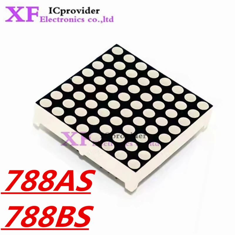 

2pcs 8x8 8*8 Mini Dot Matrix LED Display Red Common Anode Common Cathod Digital Tube 16pin 20mmx20mm 1.9mm