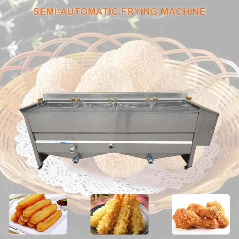 Customized Automatic Continuous French Potato Chips Batch Fryer Fryer Frying Machine