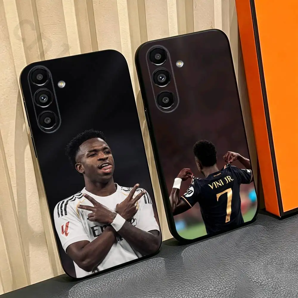 Football V-Vini jr Phone Case For Samsung Galaxy A13,A21s,A22,A31,A32,A52,A53,A71,A80,Soft Black Shell