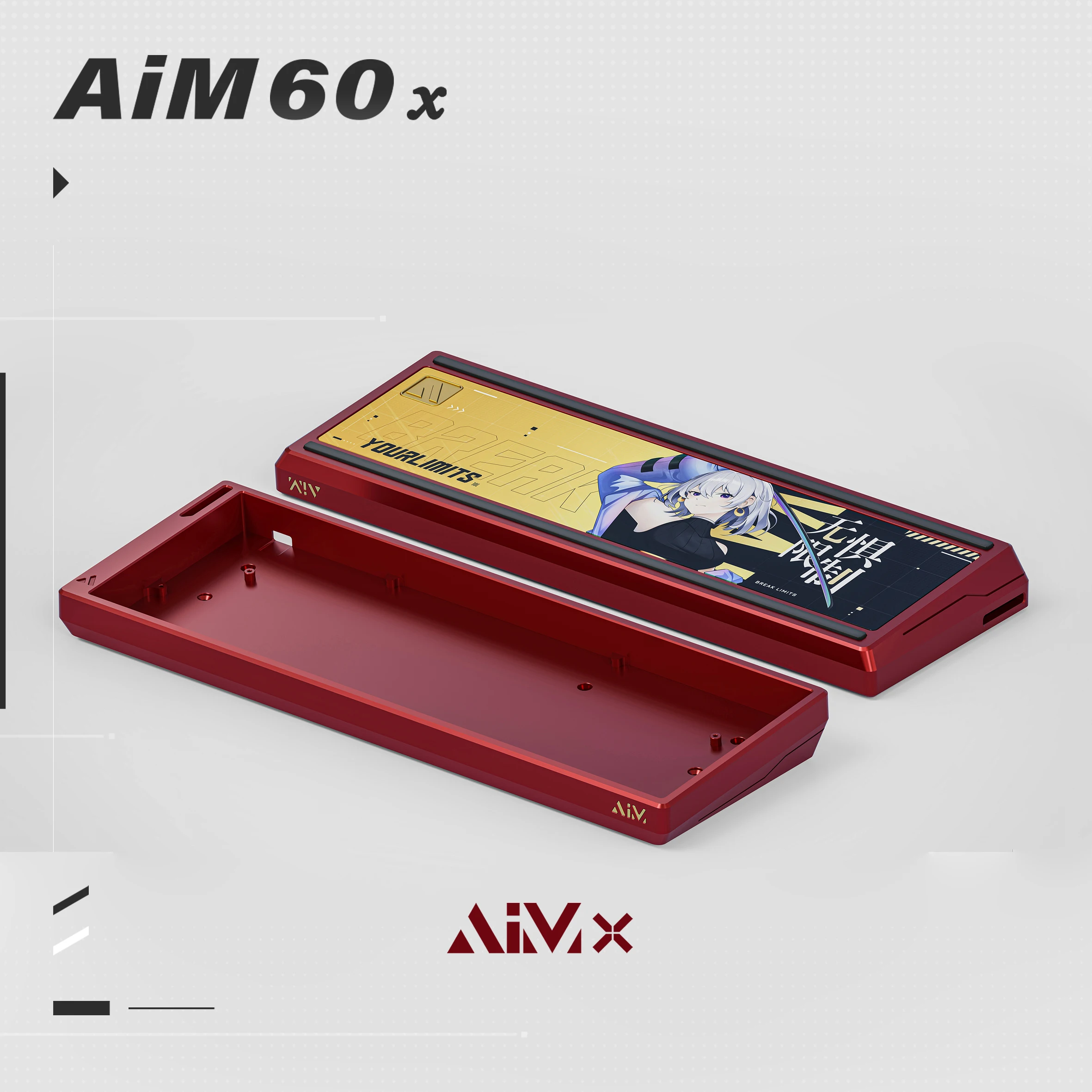 Ame◡̈❤︎ GameZone AIM60X Aluminum Keyboard Kit Sets For Wooting 60HE+