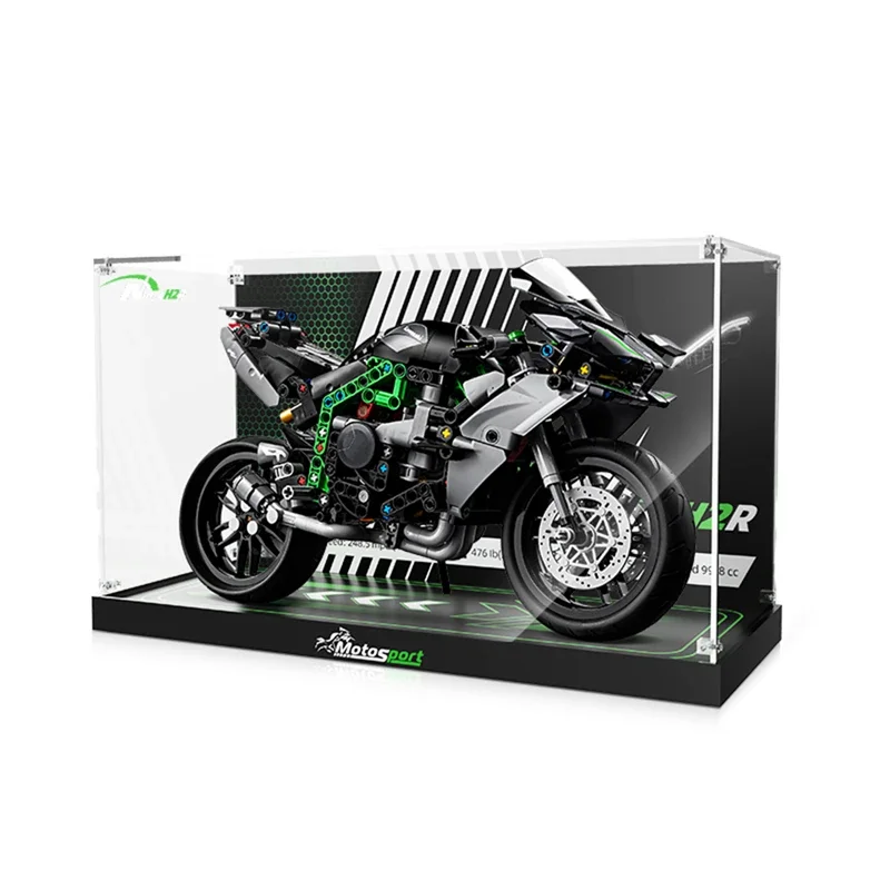 

Display Case for Lego Ninja H2R Motorcycle 42170, 3MM Acrylic Display Box for Lego 42170 (No Model Set Included)