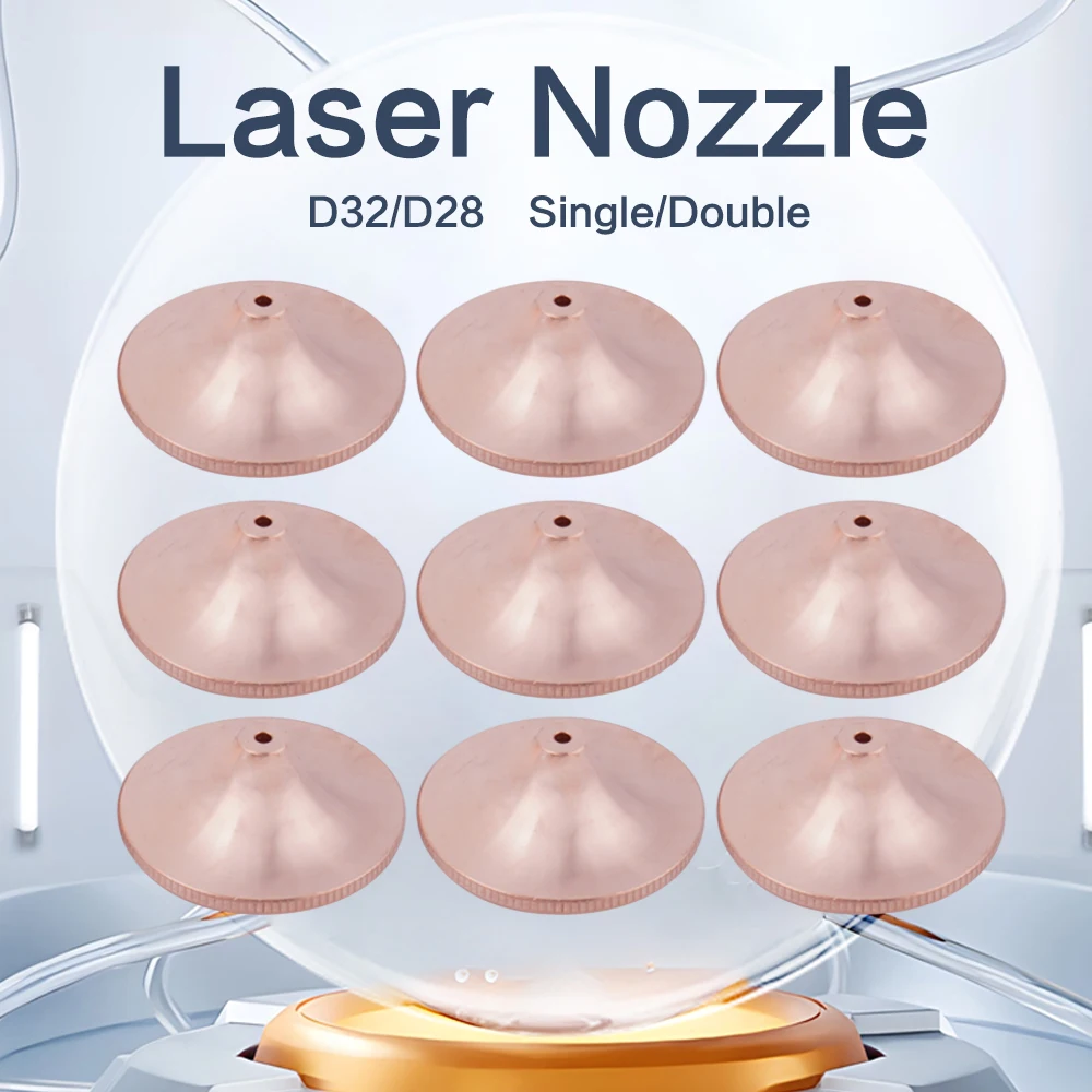 

Высокоскоростные волоконно-лазерные форсунки D28 M11 H15 Одиночная двухслойная хромированная насадка Raytools WSX HSG HANS Precitec Лазерная головка