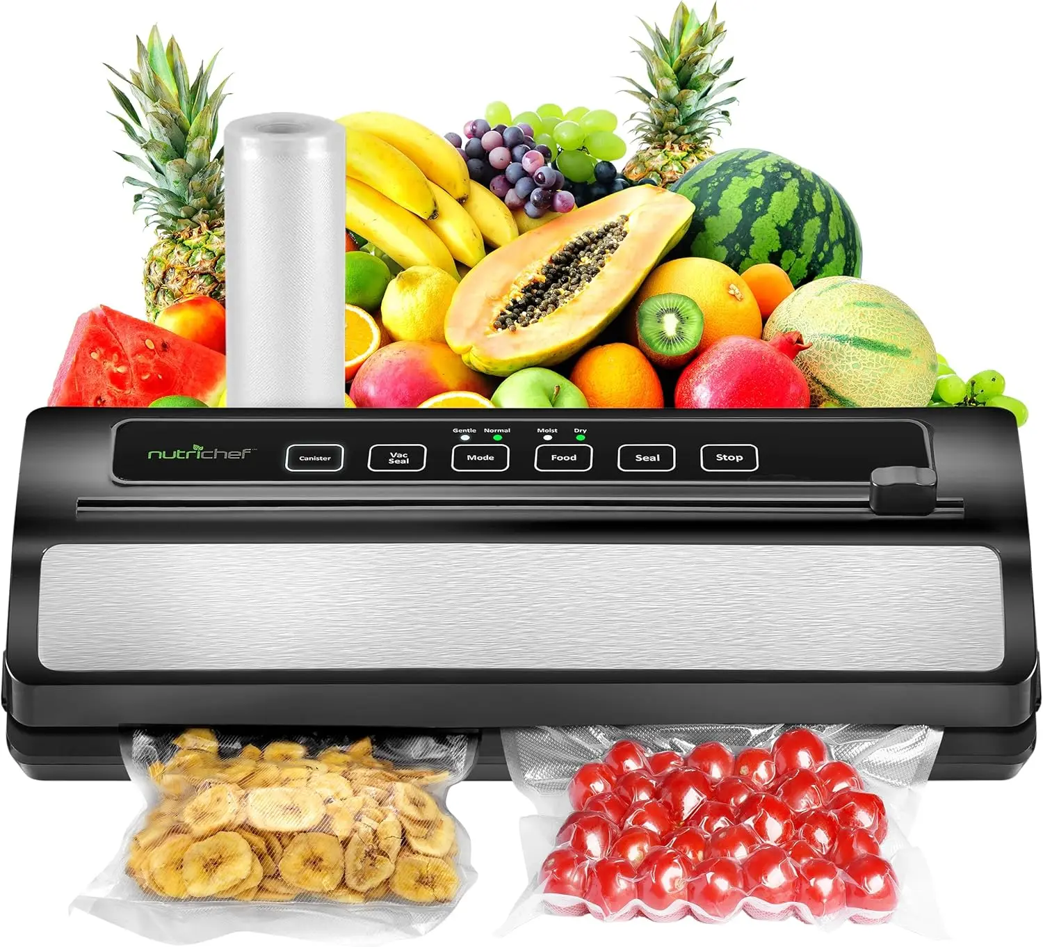 

Automatic Vacuum Sealer for Food Preservation, Compact with Dry & Moist Modes, Starter Kit Included