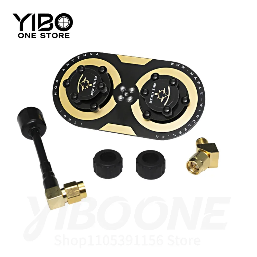 11dBi SMA Circularly Polarized Maple Leaf Antenna – 4.9/5.8GHz Dual‑Band for Fatshark / SKYZONE RC FPV Goggles