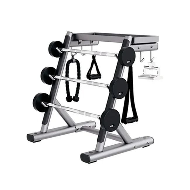 

Handle Rack Gym Multi Functional Training Equipment Barbell Set With Storage Rack