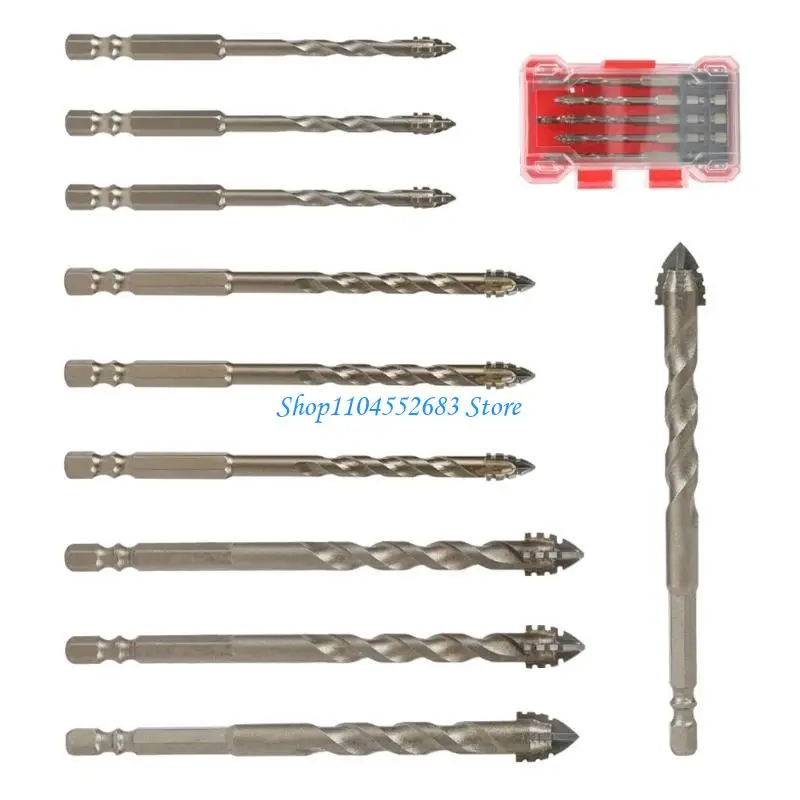 

Y6GD 10 Pieces Four Flute Eccentric Drill Bits for Fast Drilling In Various Materials