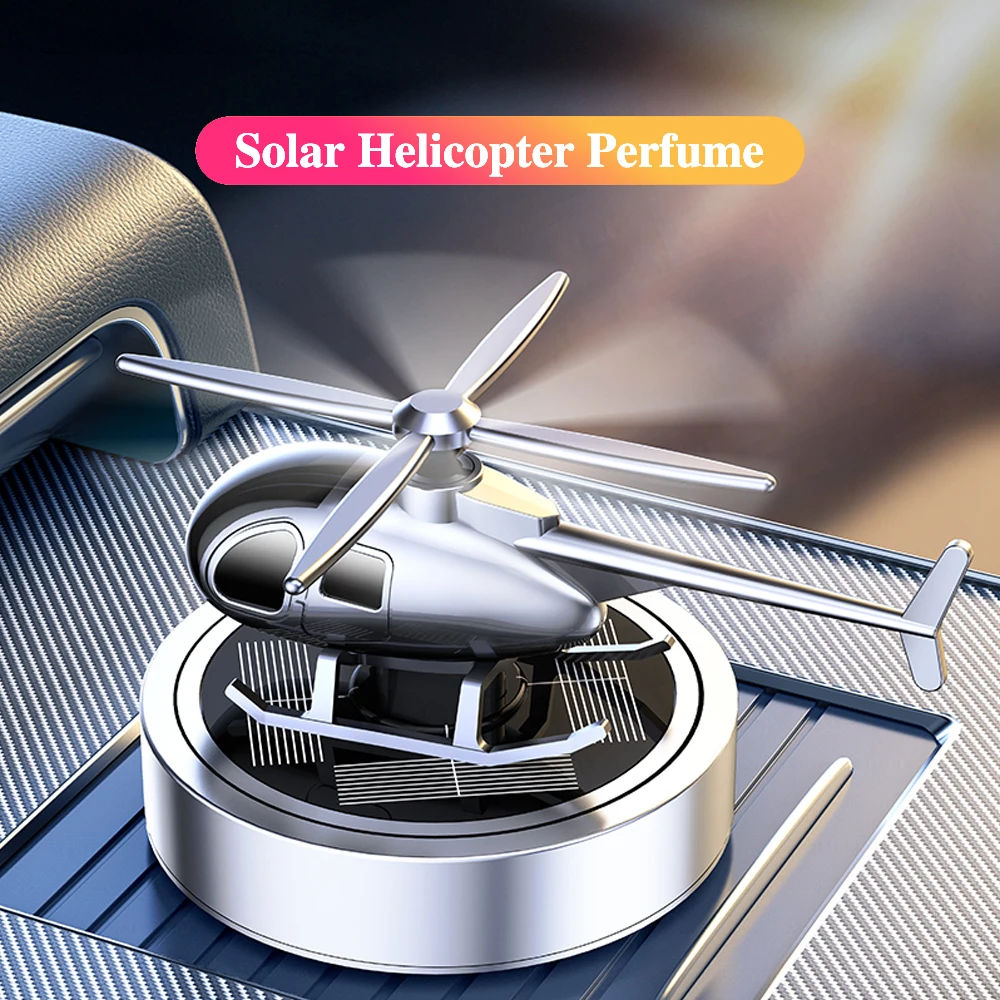 

Solar Car Air Freshener Helicopter Propeller Fragrance Supplies Interior Accessories Original Flavoring Perfume Diffuser Decor