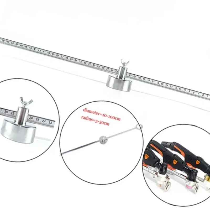 CUT40 PT31 AG60 SG55 P80 Plasma Torch Adjustable Cutting Compass Magnetic Circle Cutter Circinus Roller Guide Wheel