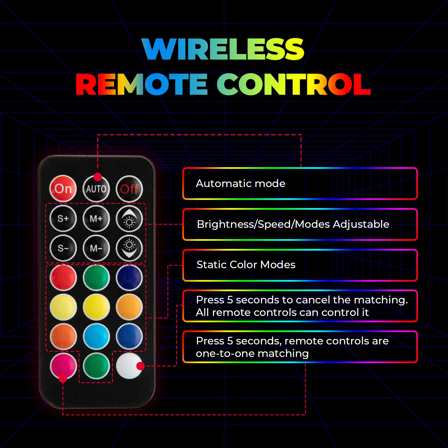 KEMIMOTO UTV ATV 3FT Spiral-LED-Peitschenlicht mit APP-Fernbedienung, IP67 wasserbeständig, kompatibel mit Polaris RZR für Can-Am X3 – Detail 5