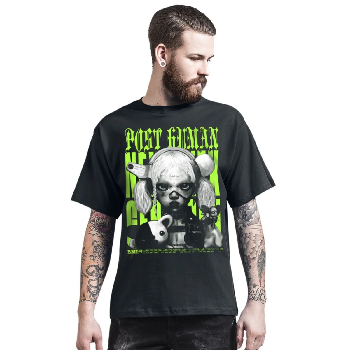 Fit Bring Me The Horizon Graphic Cotton T-shirt Unisex Summer Short Sleeve Fashion Brand Tee Luxury Casual Vintage Tees