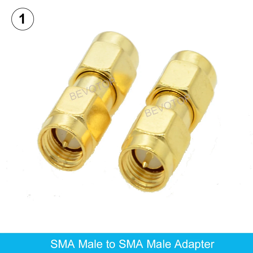 2Pcs/Lot SMA/RP SMA Male to SMA /RP SMA Female Straight Adapter RF Coaxial Connector Converter for WIFI 4G Antenna Wholesale