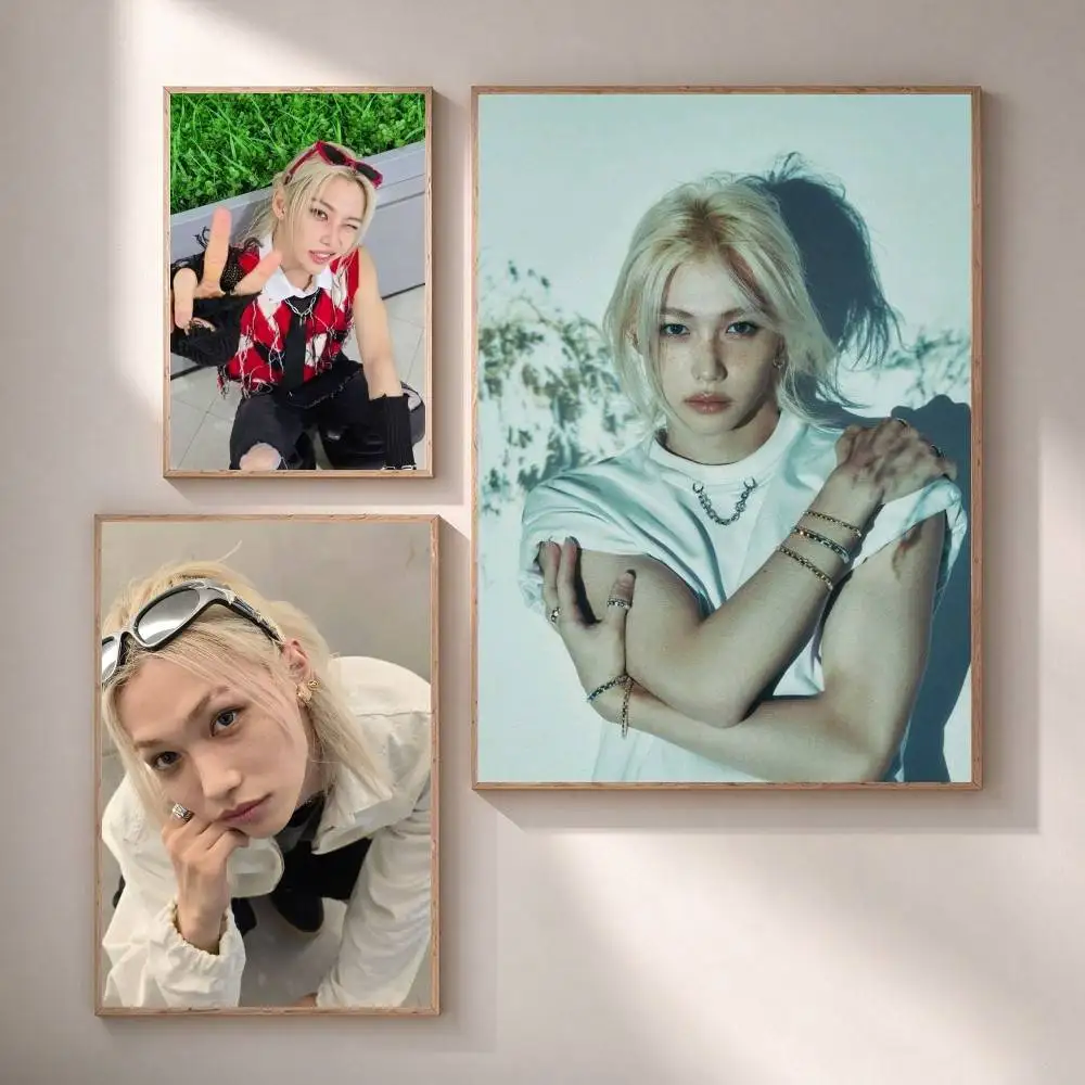 V-Vocal Idol Felix Lee  Poster Waterproof Wall Art Sticker For Bar Living Room Vintage Decor High Quality Print Gift