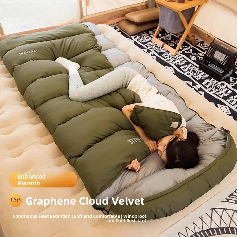 sac-de-couchage-epaissi-en-graphene-bswolf-pour-adultes-hiver-camping-en-plein-air-sieste-au-bureau-couette-double-usage-resistant-au-froid-enveloppant