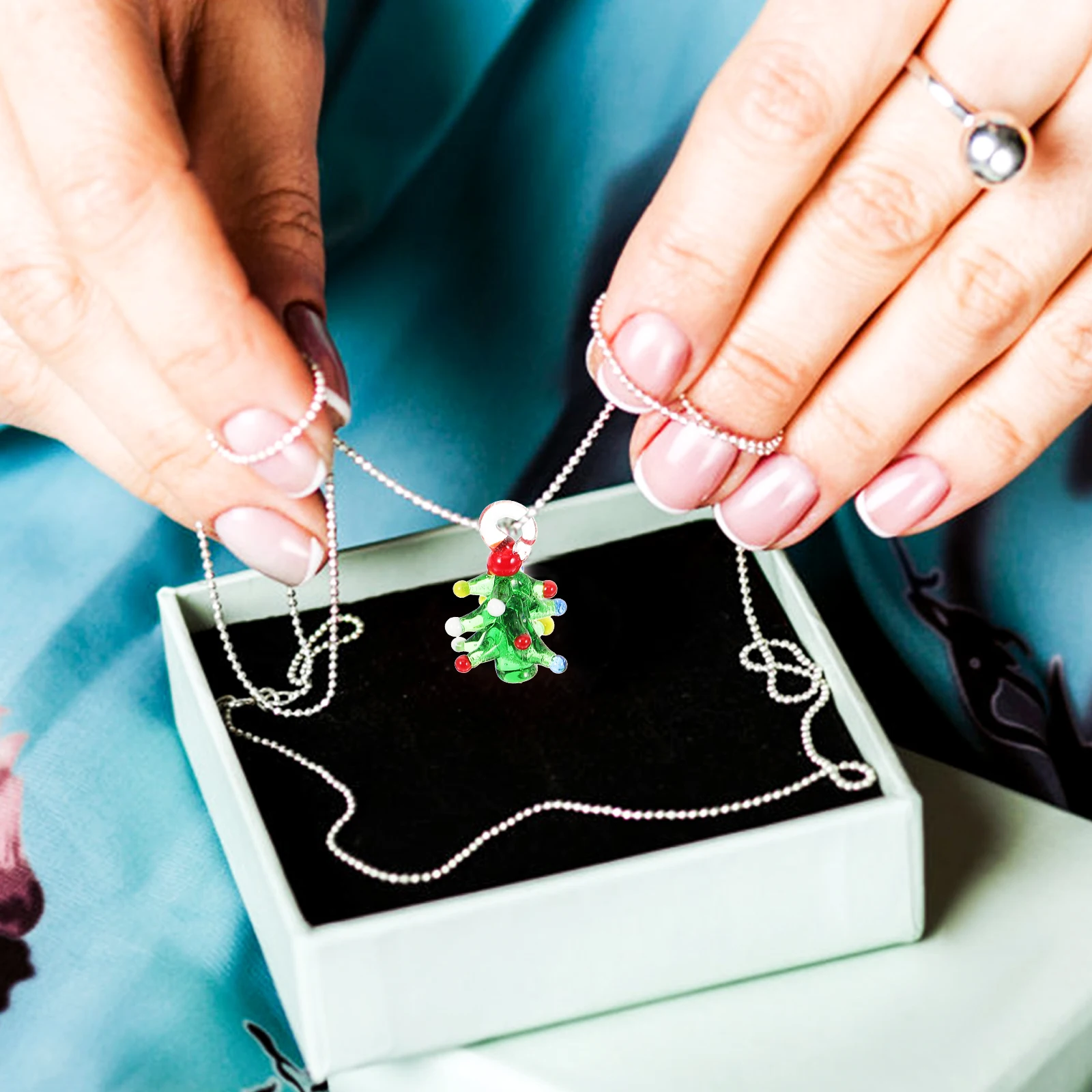 

5 шт., подвески для ювелирных изделий в виде рождественской елки, уникальные аксессуары для самостоятельного изготовления ожерелья, браслета, брелок, ювелирные подвески для рукоделия