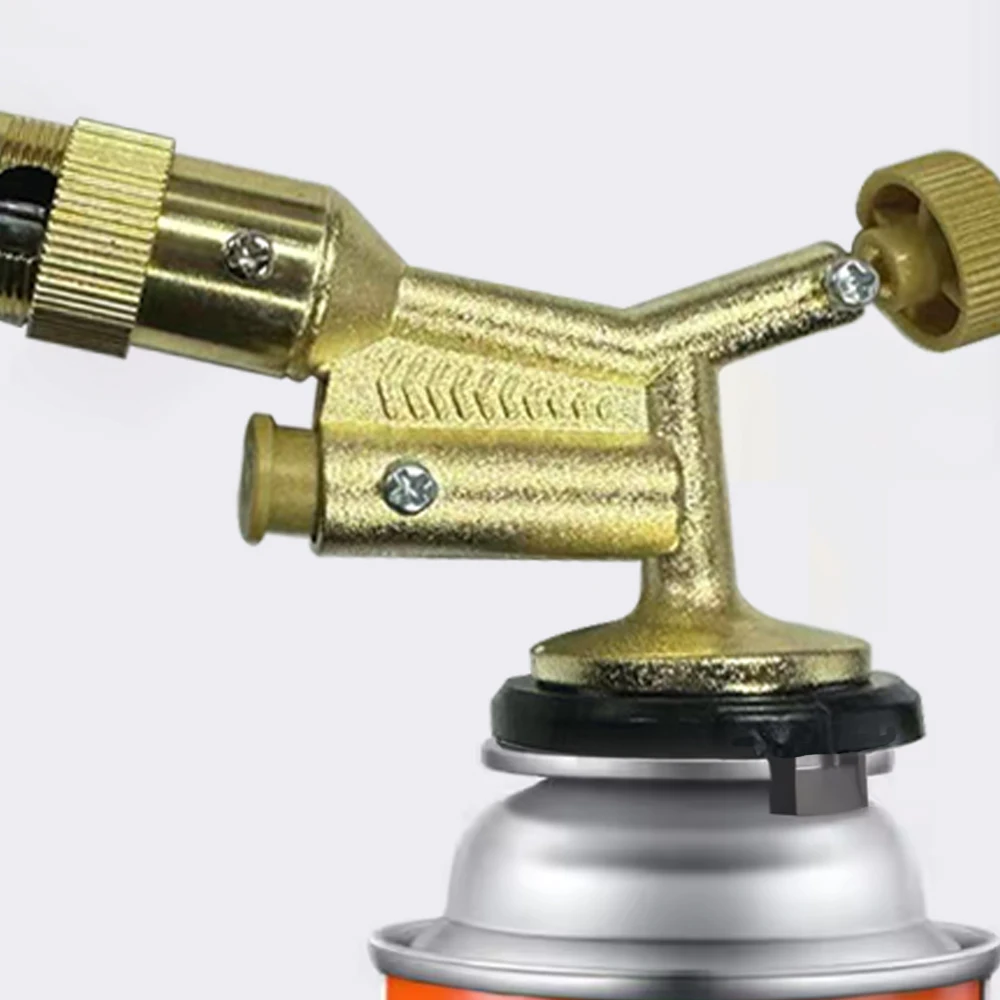 Brass High Temperature Gas Combustion Gun Propane Flame Spray Gun Welding Brazing Solder Tool (Gas Not Included)