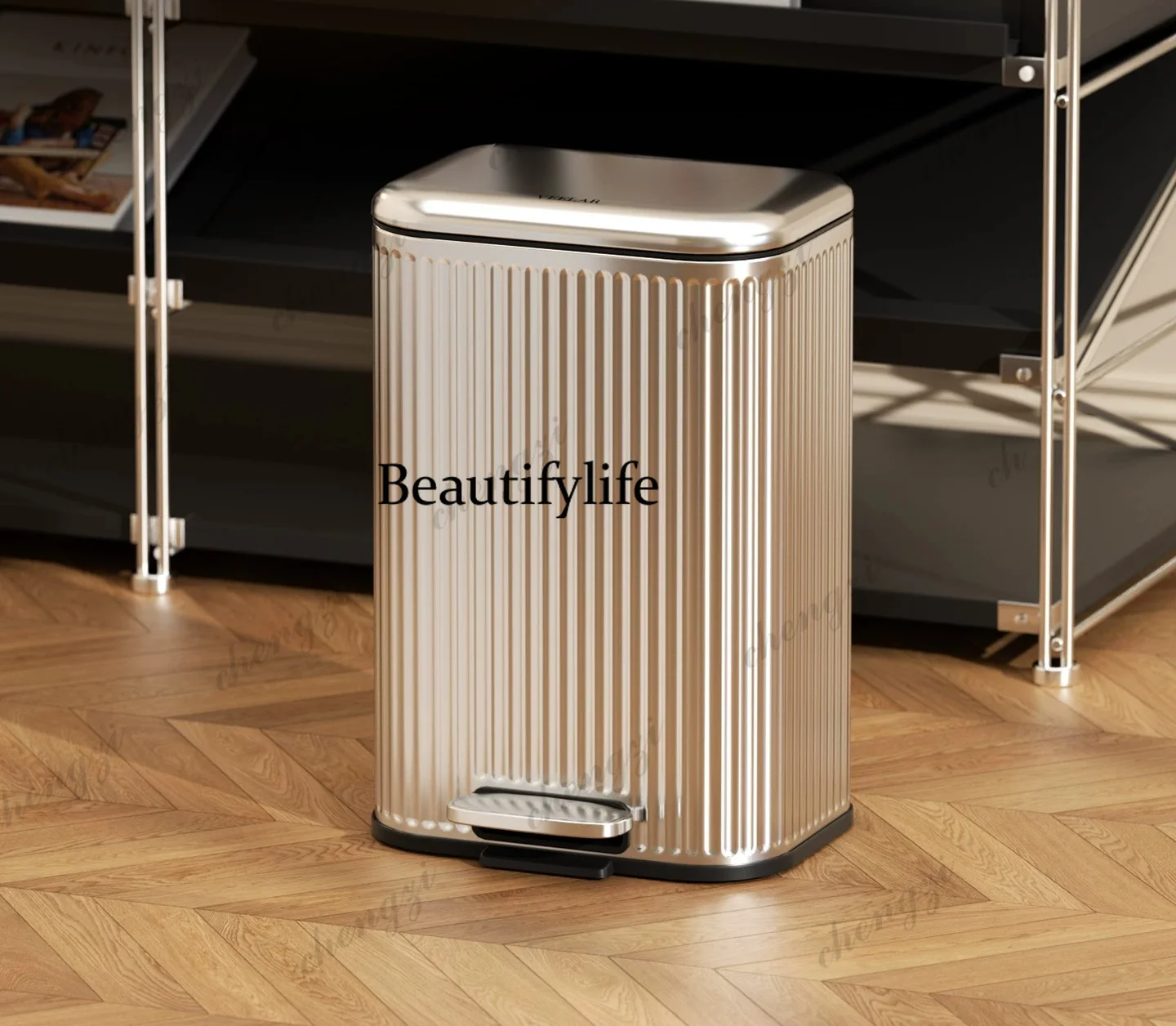 Living room trash can household kitchen foot pedal type foot pedal with cover large large capacity high value