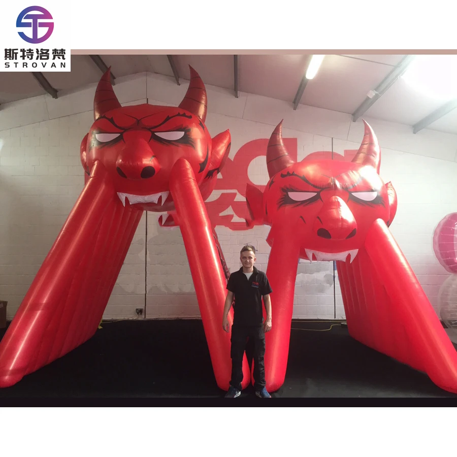 

STLF Hot Sale Outdoor Inflatable Evil Entrance Tunnel Demon Arch Tent for Outdoor Activities