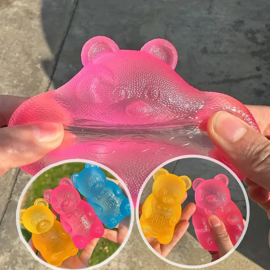 NEW Soft Bear Squishy Little Bear Maltose Pinch Stress Relief Ball Stress Relief  Pinch Music Stress Relief Tool Slow Rebound