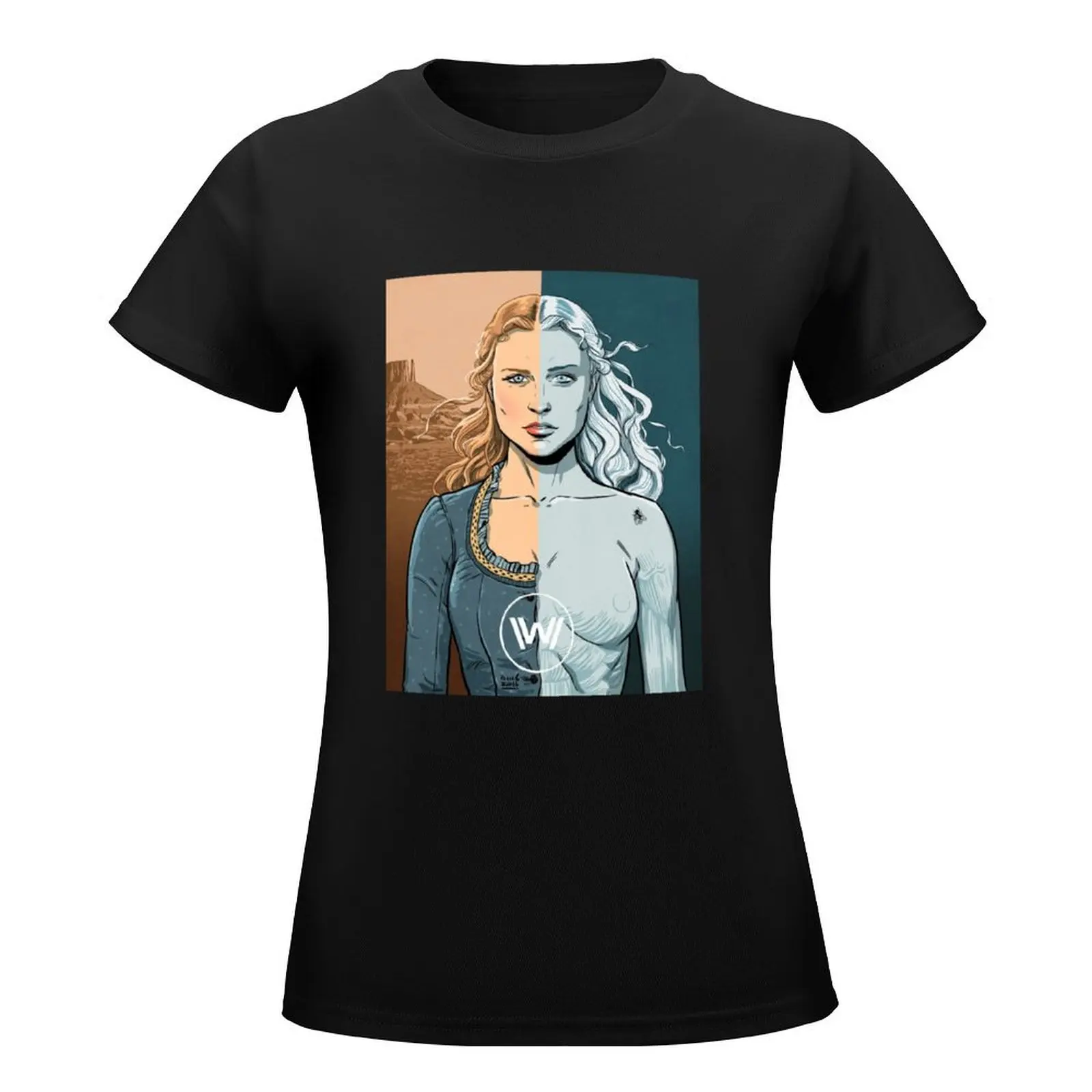 WESTWORLD - A bicameral mind (Dolores) T-Shirt lady clothes summer top western t-shirt dress for Women