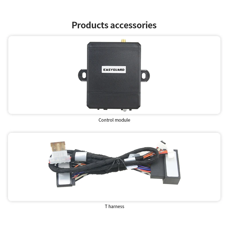 

EASYGUARD Remote Starter for EVEREST 16-20/Mondeo 17-19/RANGER 2019 with oem push button Plug& Play 3X Lock to Remote Start/stop
