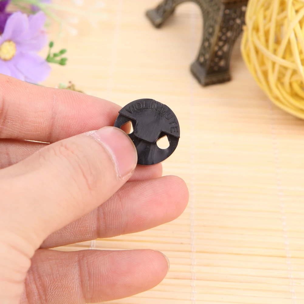 1Pc Acoustic Rubber Violin Mute Fiddle For Violin Sourdine Tools Black DropShipping