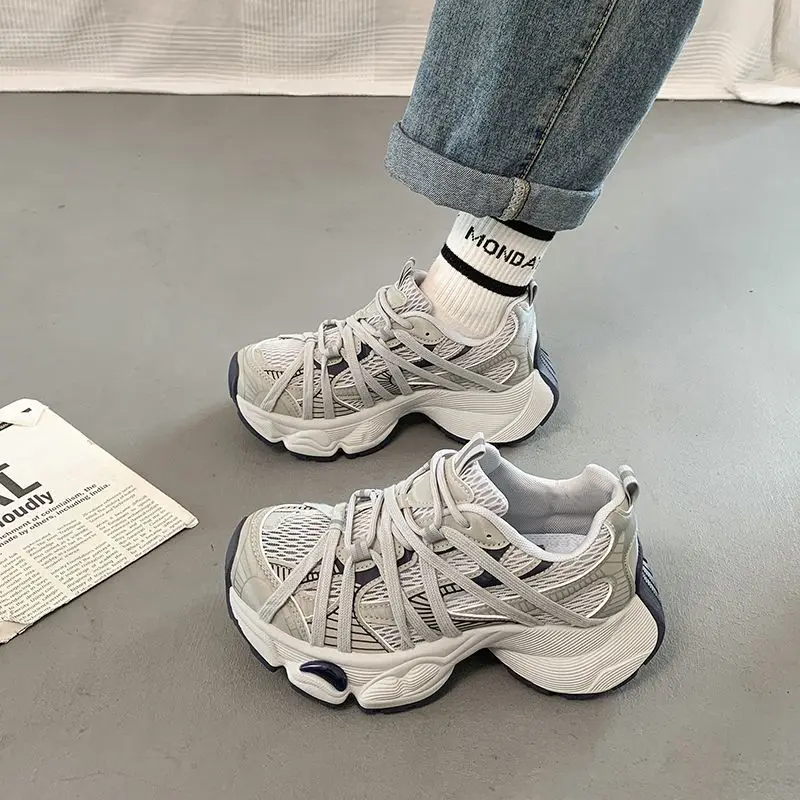 

Couple Thick-soled Women's Summer 2026 New Thick-soled Heightened Breathable Mesh Thin Popular Casual Shoes
