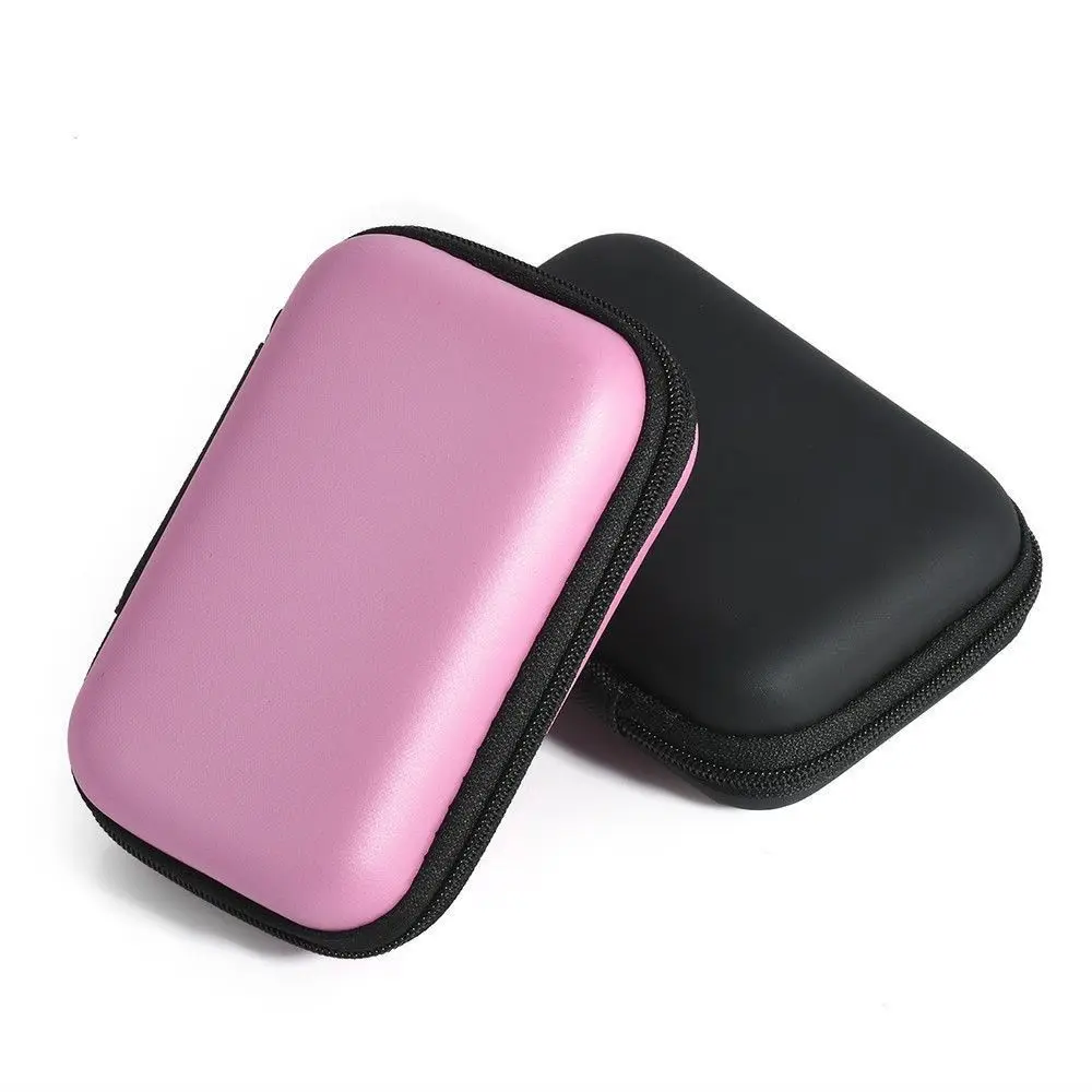 2.5" Earphone Box Cover External Drive Protector Hard Disk Case EVA Storage Box Zipper Pouch HDD Bag