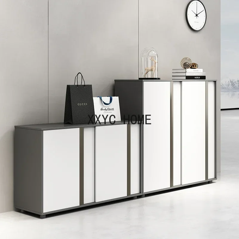 Office Furniture Matching File Cabinet Low Storage Wooden Household Tea Cabinet