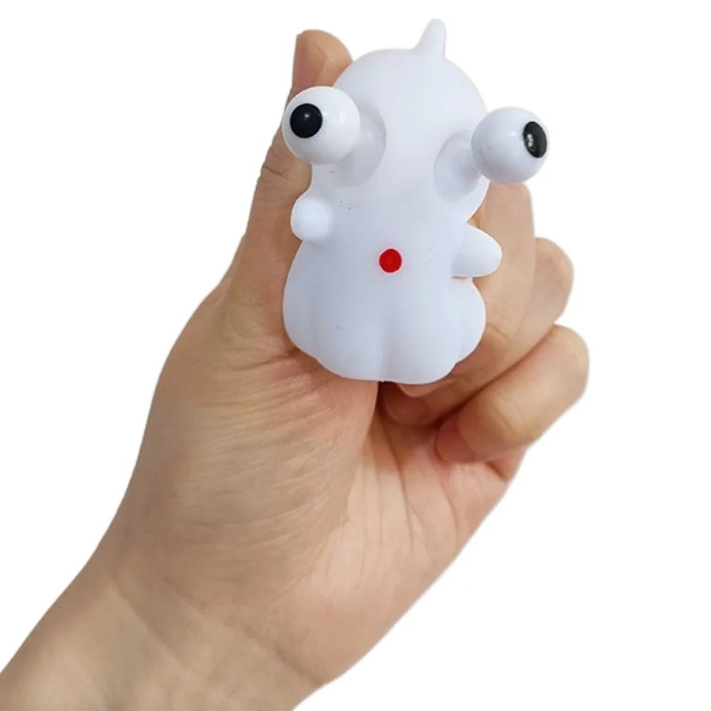 Ghost Pumpkin Squeeze Toys Skull Non Stick Pumpkin Fidget Toys Super Soft Staring Blankly Halloween Fidget Toy